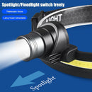 Rechargeable Super Bright LED Headlamp COB Headlight Head Torch Fishing Light