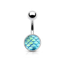 Navel Dangle Navel Ring Mermaid Belly Bars Body Piercing Bar 316L Medical Steel