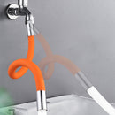 Faucet Extender Kitchen Bathroom Water Tap Extension Filter (Orange 20cm)