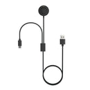 2-in-1 USB Type-C PD Fast Charging Cable Adapter for Garmin 7S 6X Venu2 Swim2