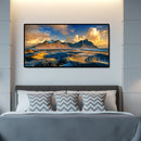 DIY Paint By Number Kit Frameless Mountain Landscape Handpainted Wall Penda