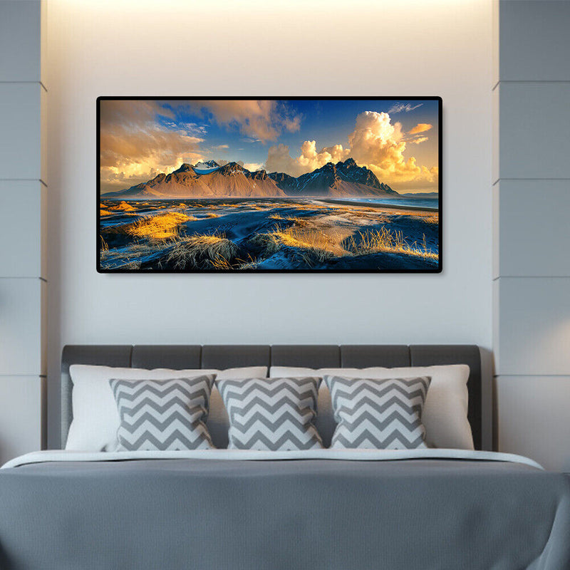 DIY Paint By Number Kit Frameless Mountain Landscape Handpainted Wall Penda