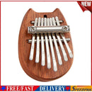 Portable Mini 8-Key Sapele Plate Kalimba Beginners Thumb Piano Mbira (Cat)
