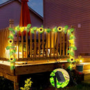 Sunflower Lights Outdoor Wall Fence Lamp Garden Decoration Fairy String Lights