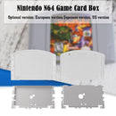 For N64 Cart Shell Game Console Cases Replacement (US Transparent White)