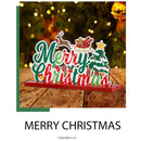 Xmas Desktop Decorations Christmas Table Decor Wooden Ornaments Desk Wood Craft