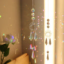 #A Wind Chime Crystal Light Catcher Hanging Butterfly Devil Eye Ornaments Art Cr