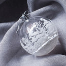 Tree Decoration Xmas Hanging Plastic Snow Ball Drop Pendant Ball Bauble