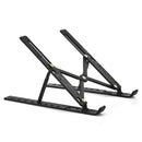 Foldable Laptop Stand Notebook Adjustable Riser Cooling Bracket (Black) Newly