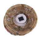 Solar Lantern Chinese Japanese Print Hanging Outdoor Garden Party Light (A)