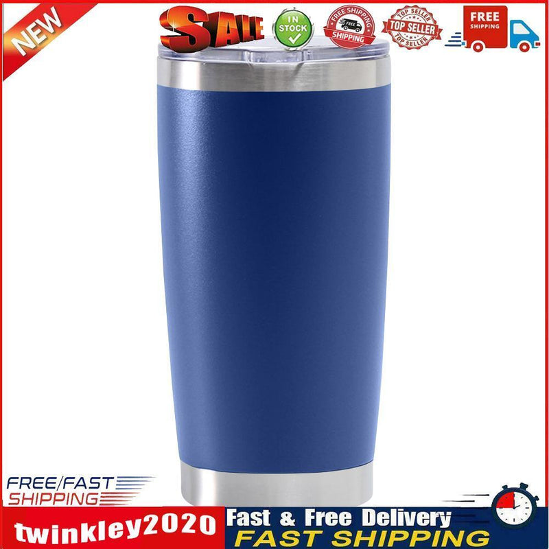 Thermal Car Mug Cup Stainless Coffee Vacuum Insulated Water Bottle (Blue) Newly