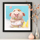 5D DIY Full Drill Diamond Painting Yummy Cartoon Pig Cross Stitch Embroidery Kit