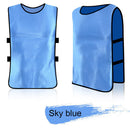 Scrimmage Team Practice Vests Pinnies Team Practice Bibs (Sky Blue M Kids)