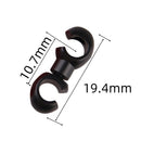 10pcs Bicycle Brake Gear Cable S Style Clips Hose Guide Line Hook (Black)