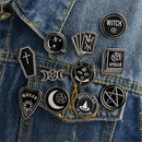Spells Dripping Oil Punk Cartoon Enamel Pins Brooch Badge Clothes Lapel Pin