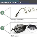 #A Metal Carp Fishing Group Bait Cage Sea Fishing Hair Rigs Sinker Lure Hook Tac