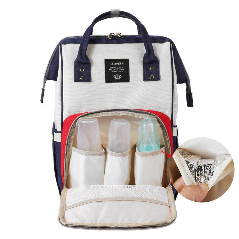 Multifunctional Backpack Nursing Handbag Mummy Diaper Bags Baby Care (Red)