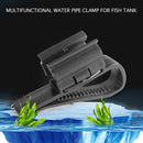 Aquarium Filtration Water Pipe Bucket Clip Tube Flow Control Clamp (Black) Newly