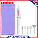 Pro Electric Nail Drill Machine Set Mini Nail Polisher with 5pcs Grinding Head