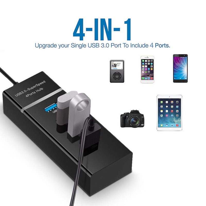 Universal USB Hub Docking Station PC Accessory Plug-and-Play (4 Port-30cm)