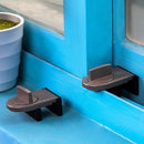 Sliding Sash Stopper Cabinet Locks Straps Anti-Theft Child Security Doors Newly
