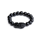 Fashion Feng Shui Black Jewelry Good Luck Glass Pi Xiu Bracelet 10MM