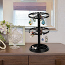 Rotating Organizer Plastic Jewelry Display Stand Rack Jewelry Dish Storage Shelf