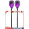 Solar Plug Lamp Solar Charging Flikering LED Light Decoration Garden (2pcs)