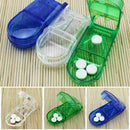 Pill Cutter Splitter Cut Half Storage Compartment Box Medicine 1pcs T4N8