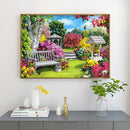 Colorful Garden 5D DIY Full Round Drill Diamond Painting Landscape Beadwork