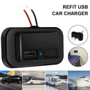 Dual Socket Usb Car Charger 12v/24v 3.1A 4.8A USB Charging Adapter For Car O5A3