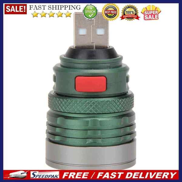 USB LED Power Bank Flashlight Head Lamp 3W Extension Light Torch