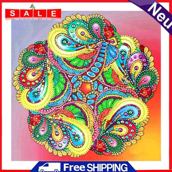 5D Diamond Painting Partial Mandala Kit Special Shape Crystal Drill DIY Mosaic
