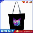 Colorful cat Printed large-capacity one-shoulder handbag