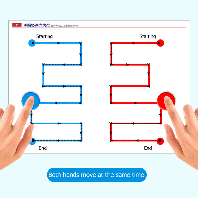 Intelligent Think Training Tracking Pen Hand-Brain Coordination Exercise Card