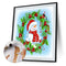 Xmas Snowman Oil Paint By Numbers DIY Coloring Picture Kits for Adults Children