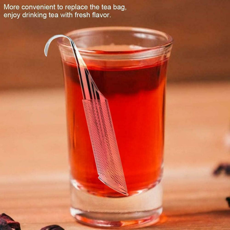 Tea Filter Pipe Shape Loose Leaf Diffuser Tea Strainer Steel Infuser Best Q9D6