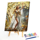 Canvas Painted Oil Paint By Numbers Goddess Forest Modern Bedroom Wall Arts