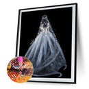 5D DIY Full Drill Diamond Painting Wedding Dress Embroidery Mosaic Kit Wall Arts