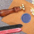 Alphabet Letters Wax Sealing Stamp Head Round Copper Stamps Craft Decor (D)