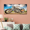 Motorcycle Oil Paint By Numbers DIY Handpainted on Canvas Wall Picture Unfr