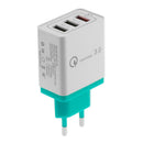 YouN QC3.0 USB Fast Charger for Mobile Phone, 3 Ports