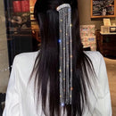 Shine Full Rhinestone Hairpins Tassel Crystal Wedding Banquet Bling Hair Clips