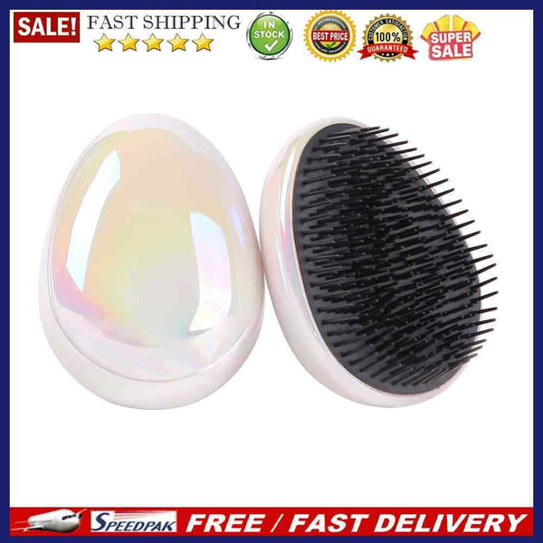 Detangling Soft Egg Round Comb Anti Static Straightening Hair Brush Salon Too