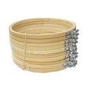 Diy Bamboo Handmade Cross Stitch Frame Sewing Tools Round Loop Embroidery Hoop