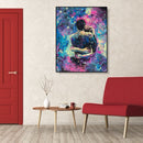 Painting By Numbers Kit DIY Hugging Hand Painted Canvas Oil Art Picture Ornament