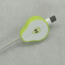 Fruit USB Data Cable Bites Protector Universal Cord Wire Winder (Pear)