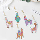 5pcs Diamond Painting Acrylic Keychain DIY Crystal Drill Key Ring Bag Accessory