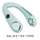 3000mAh LED Digital Air Cooling Hanging Neck Bladeless Sports Fans (Green)