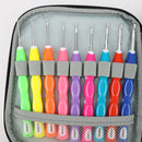 Crochet Hook Set Yarn Knitting Needles with Knit Gauge Scissors Sewing Tool